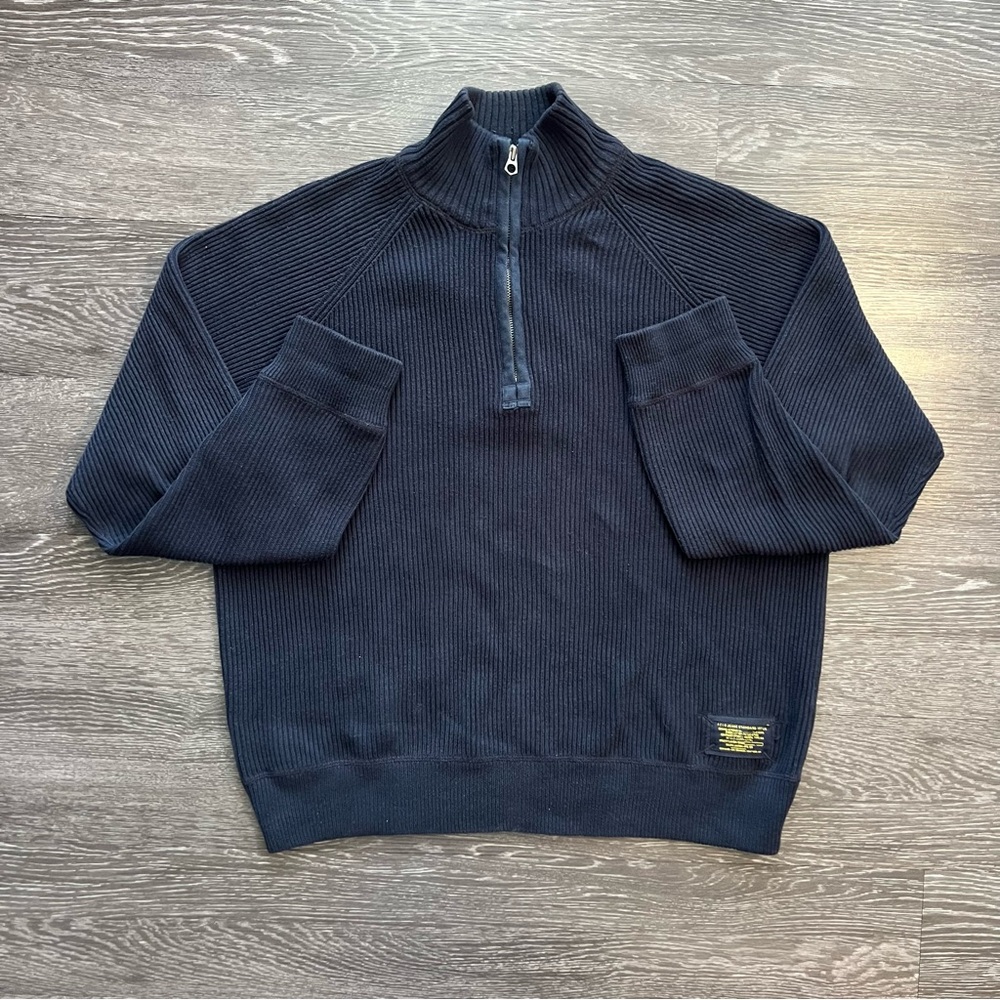 VTG Polo Jeans Half-Zip Sweater 100% Cotton